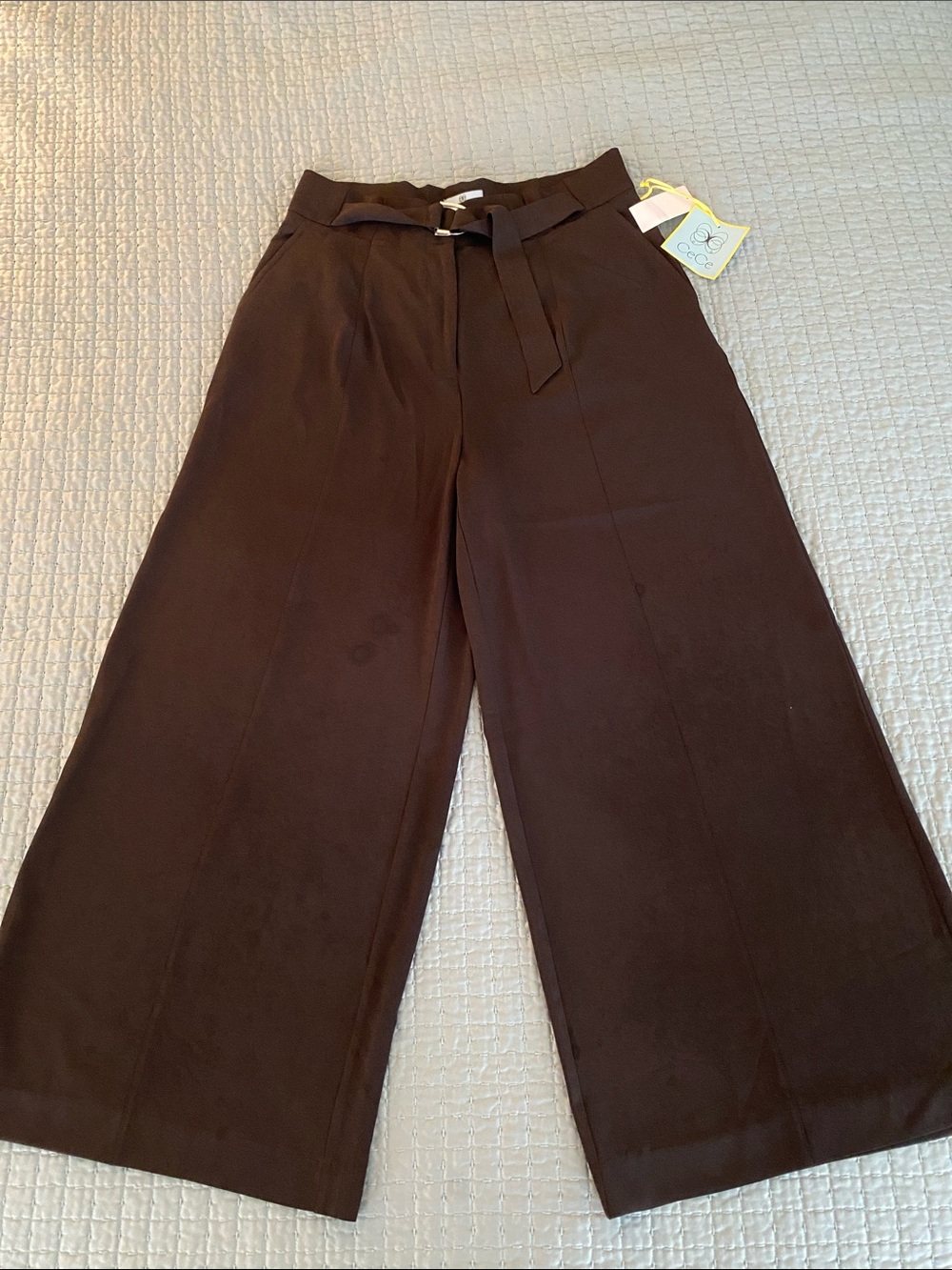 CeCe Black Wide-legged Trousers